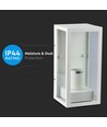 Applique murale E27 - IP44 extérieur, blanc, sans source lumineuse
