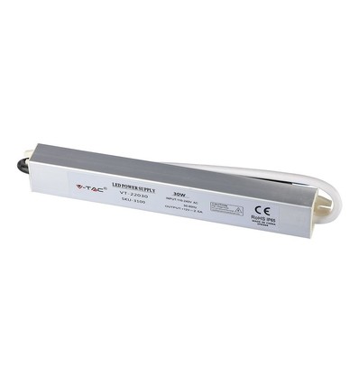 Alimentation V-Tac 100W - 12V DC, 8A, étanche IP65