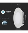 Dalle LED encastrable 18W Ø22,5cm - Perçage : Ø21 cm, Dimensions : Ø22,5 cm