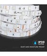 Ruban LED RGB 5m 4,8W/m - 12V DC, IP20, 30 LED par mètre