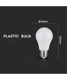 Ampoule LED E27 9W dimmable en 3 étapes - A60, On/off dimmable