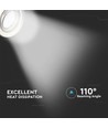 Pack de 3 spots encastrables 5W - Façade en acier, complet avec support GU10 et spot LED