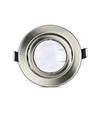 Pack de 3 spots encastrables 5W - Façade en acier, complet avec support GU10 et spot LED