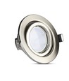 Pack de 3 spots encastrables 5W - Façade en acier, complet avec support GU10 et spot LED