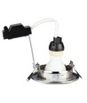 Pack de 3 spots encastrables 5W - Façade en acier, complet avec support GU10 et spot LED
