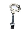 Pack de 3 spots encastrables 5W - Façade en acier, complet avec support GU10 et spot LED