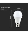 Ampoule LED B22 9W - Puce LED Samsung