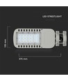 V-Tac lampe de rue LED 30W - puce LED Samsung, Ø60mm, IP65, 135lm/w