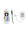 Contrôleur RGB avec télécommande - fonction mémoire, infrarouge, 12V (72W), 24V (144W)