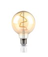 Ampoule globe LED E27 4W - Ø9,5 cm, Filament carbone, blanc extra chaud, 2200K