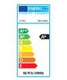 Ampoule LED E27 8W - Filament carbone, dépolie, A67