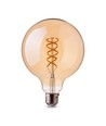 Ampoule LED globe décorative E27 - filament spirale, 5W, blanc très chaud