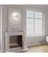 Applique murale LED 5W blanche - IP20 intérieur, ronde, rotative, source lumineuse incluse