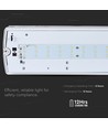 V-Tac éclairage de secours LED 4W - Pour montage mural 190 lumens, incl. batterie et pictogrammes