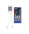 Contrôleur RGB+WW avec télécommande - Compatible uniquement avec bande RGB+WW, infrarouge, 12V (96W), 24V (192W)