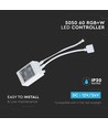 Contrôleur RGB+WW avec télécommande - Compatible uniquement avec bande RGB+WW, infrarouge, 12V (96W), 24V (192W)