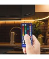 Contrôleur RGB+WW avec télécommande - Compatible uniquement avec bande RGB+WW, infrarouge, 12V (96W), 24V (192W)