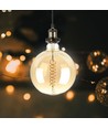Ampoule globe LED géante E27 8W dimmable - Ø20 cm, Filament carbone, blanc extra chaud, 2000K