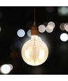 Ampoule globe LED géante E27 8W dimmable - Ø20 cm, Filament carbone, blanc extra chaud, 2000K
