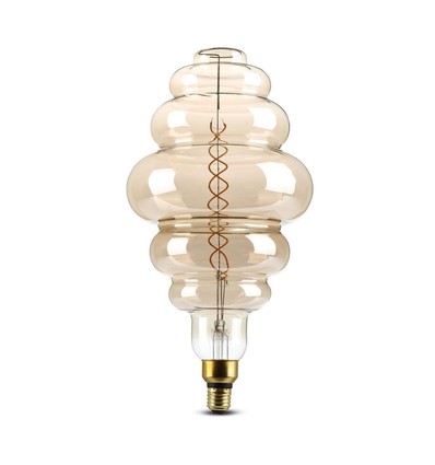 Ampoule globe LED géante E27 8W dimmable - Ø20 cm, Filament carbone, blanc extra chaud, 1800K
