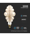 Ampoule globe LED géante E27 8W dimmable - Ø20 cm, Filament carbone, blanc extra chaud, 1800K