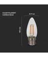 Ampoule LED flamme B22 4W - Puce LED Samsung, filament