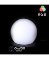 V-Tac LED sphère RGB - Rechargeable, avec télécommande, Ø40 cm