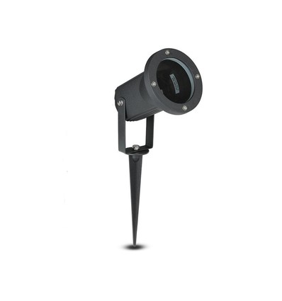 Spot de jardin à piquer - GU10, IP44, Noir, lampe de travail, sans source lumineuse