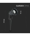 Spot de jardin à piquer - GU10, IP44, Noir, lampe de travail, sans source lumineuse