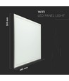 Dalle LED Smart Home 40W - 25mm, 60x60, Tuya/Smart Life, compatible Google Home/Alexa, bord blanc