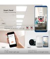 Dalle LED Smart Home 40W - 25mm, 60x60, Tuya/Smart Life, compatible Google Home/Alexa, bord blanc