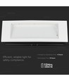 V-Tac éclairage de secours LED 4W - Pour montage mural/plafond/encastré, 110 lumens, batterie et pictogrammes inclus