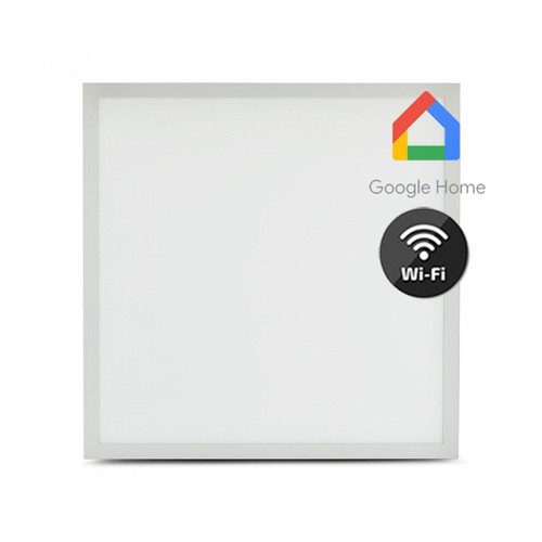 Dalle LED Smart Home 40W - 25mm, 60x60, Tuya/Smart Life, compatible Google Home/Alexa, bord blanc