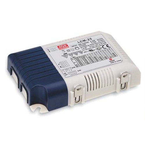 Driver Meanwell 25W / 350-1050mA dimmable LCM-25 - 0-10V dimmable, pour panneau LED