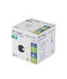 Applique murale 4W - IP65 extérieur, ronde, noire, source lumineuse incluse