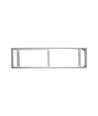 Cadre pour panneau LED 120x30 - Livré assemblé, bord blanc