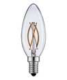 Ampoule LED flamme E14 2W - Filament, blanc chaud