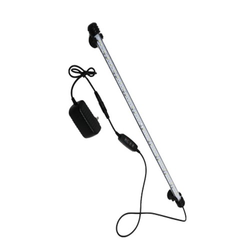 Luminaire d'aquarium 18 cm - LED 2W, blanc/bleu, avec ventouses, IP67