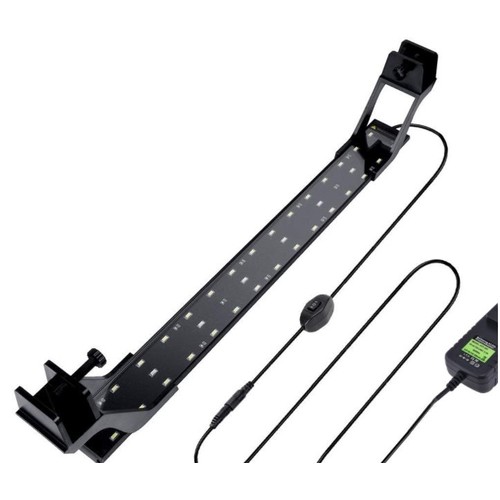 Luminaire pour aquarium 73-93 cm - LED 20W, blanc/bleu, réglable