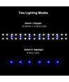 Luminaire pour aquarium 73-93 cm - LED 20W, blanc/bleu, réglable