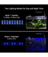 Lampe d'aquarium 20 cm - 7W LED, blanc/bleu