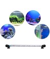 Luminaire d'aquarium 18 cm - LED 2W, blanc/bleu, avec ventouses, IP67