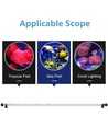Luminaire d'aquarium 71 cm - LED 8W, blanc/bleu, avec ventouses, IP67