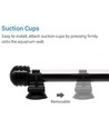 Luminaire d'aquarium RGB 92 cm - LED 9W, avec ventouses, IP67, fonction mémoire