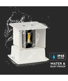 Applique murale LED 12W blanche - IP65 extérieur, carrée, angle de diffusion réglable, source lumineuse incluse