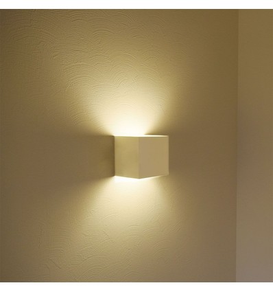 Applique murale LED 12W blanche - IP65 extérieur, carrée, angle de diffusion réglable, source lumineuse incluse