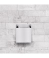 Applique murale LED 12W blanche - IP65 extérieur, carrée, angle de diffusion réglable, source lumineuse incluse