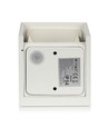Applique murale LED 12W blanche - IP65 extérieur, carrée, angle de diffusion réglable, source lumineuse incluse