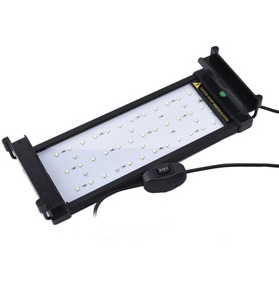 Luminaire pour aquarium 48-70 cm - LED 11W, blanc/bleu, réglable