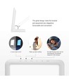Lampe de luminothérapie LED avec minuterie/alarme - 18W, blanc/bleu, 10 000 LUX, batterie intégrée